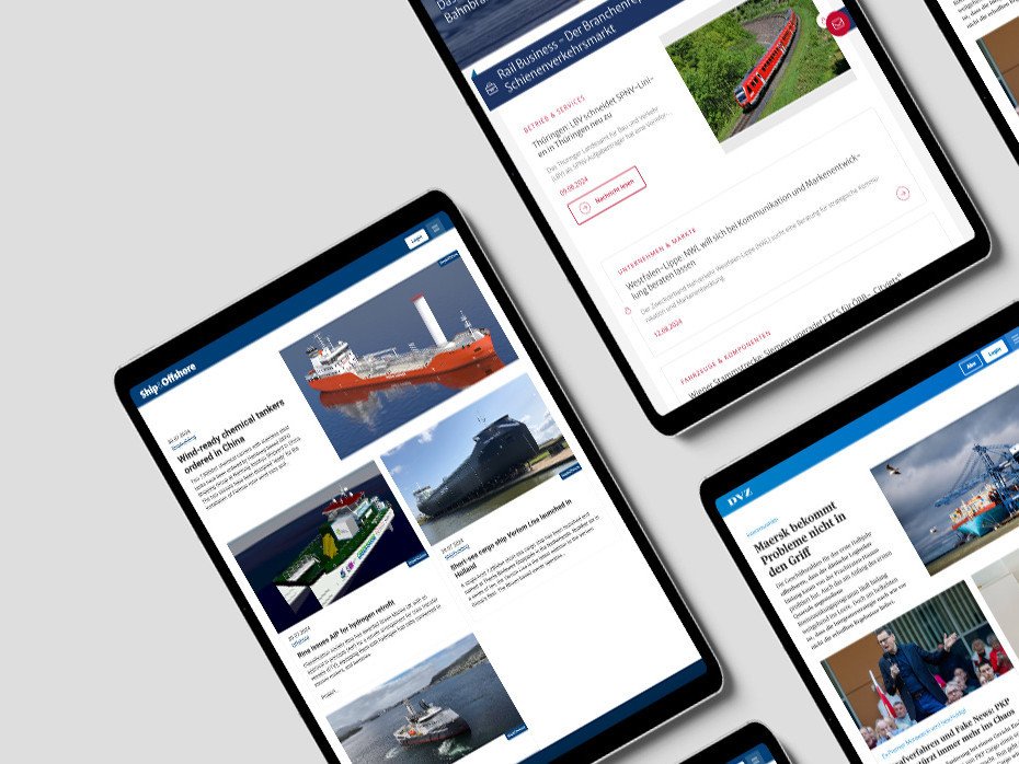 Case Study DVV: 3 der Fachmedien-Portale des DVVs auf Tablets